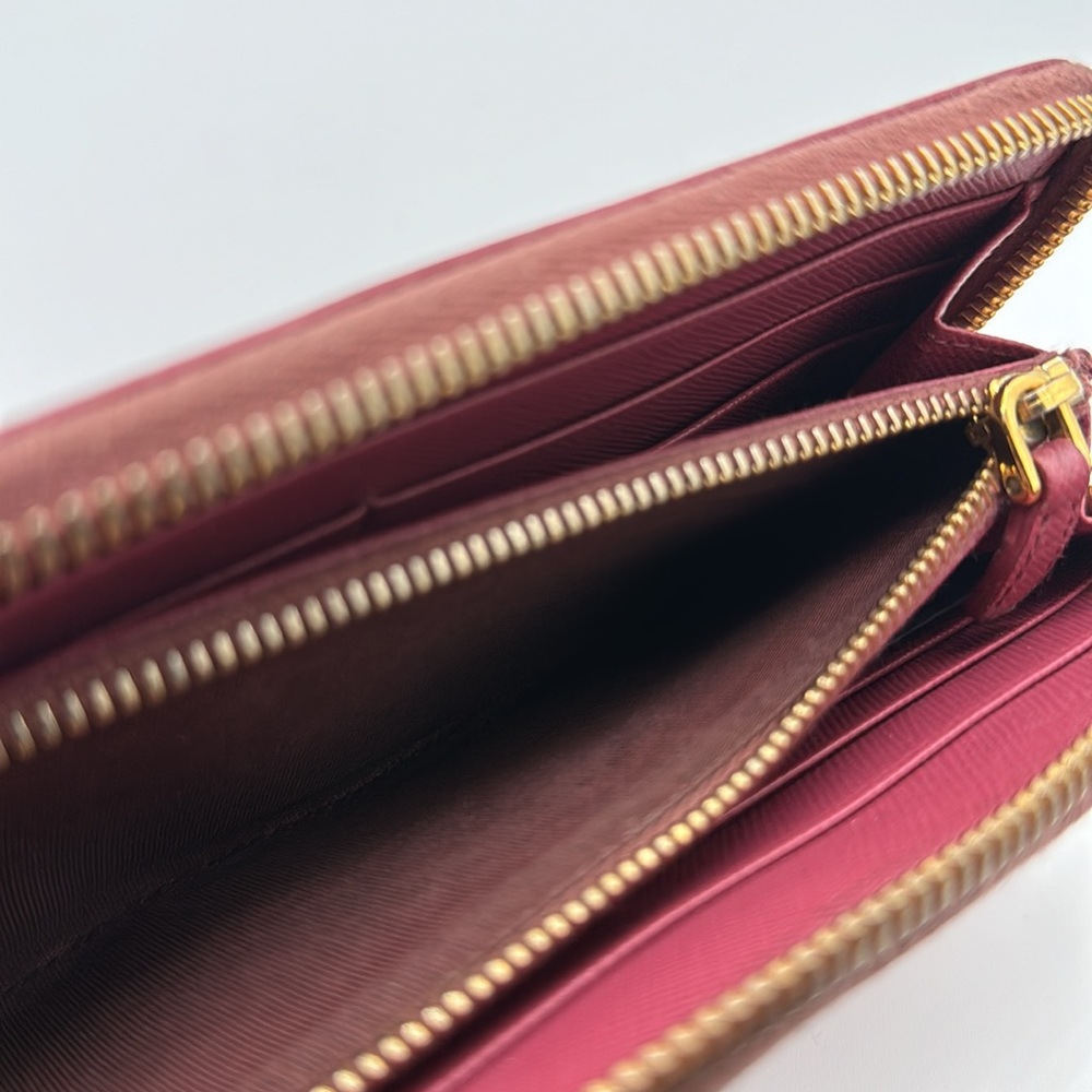 PRADA Saffiano Long Zip Wallet - Picture 6 of 10